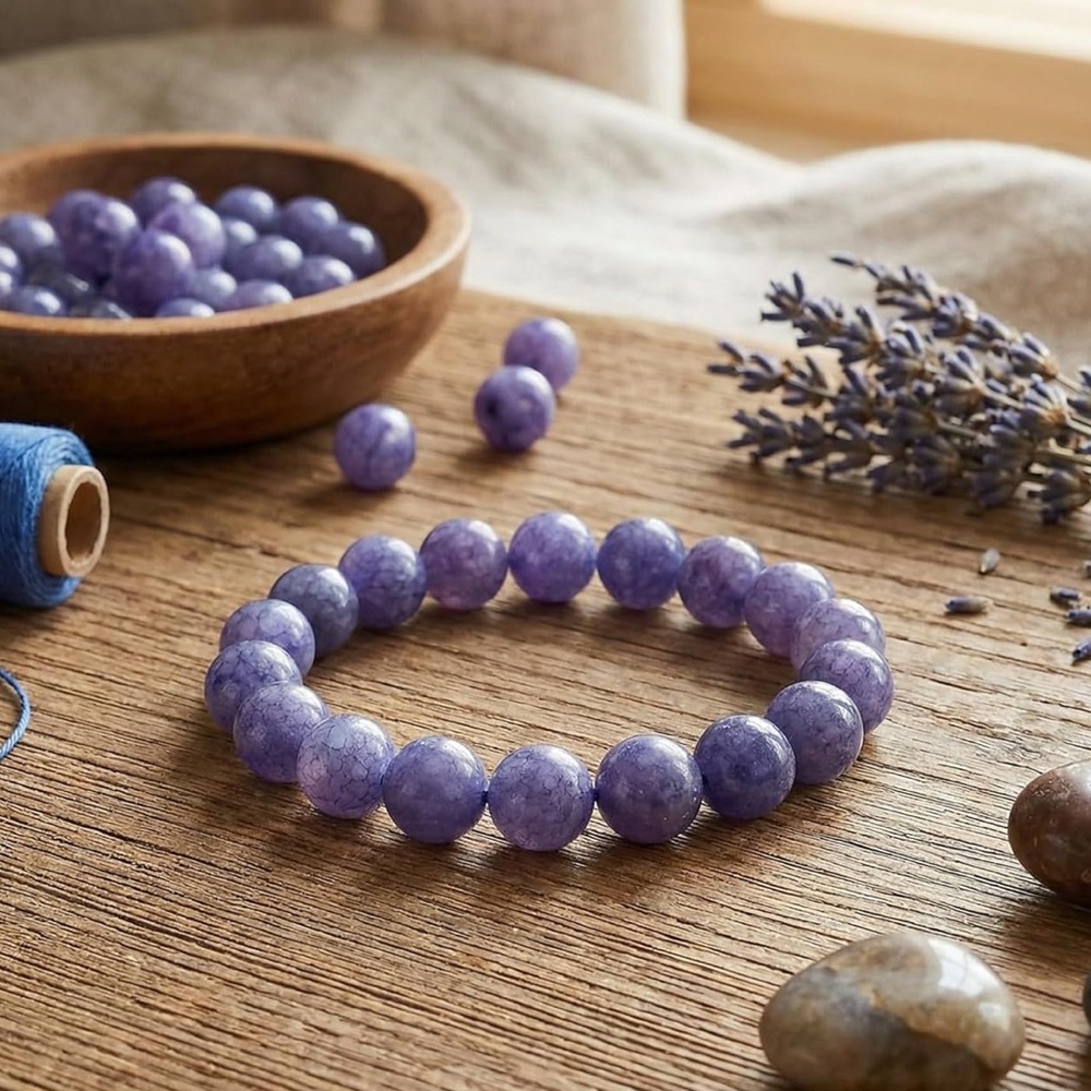 🆕New Tanzanite 8mm Healing Gemstone Bracelet